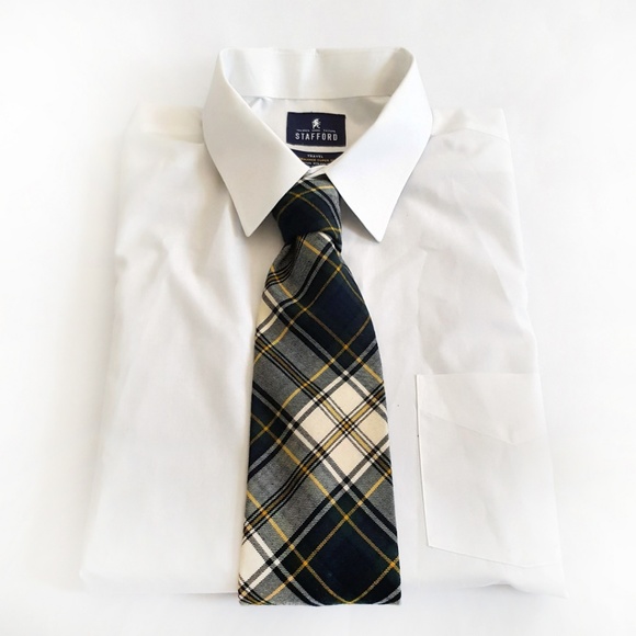 Robert Stewart Vintage Mens Cotton Blend Plaid Tie - Picture 2 of 7